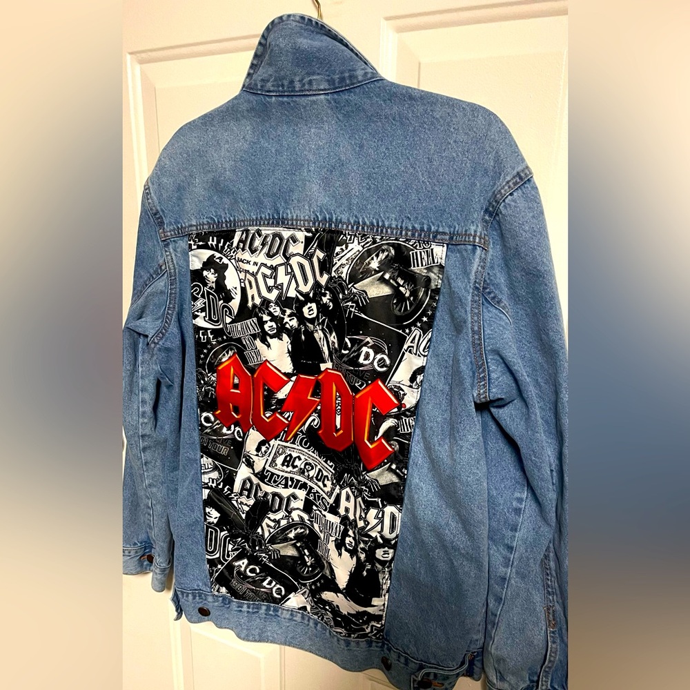 AC/DC denim jacket size L